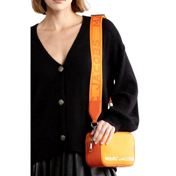 New Marc Jacobs Bold Flash Crossbody Camera Bag Pebble Leather Tangerine Multi - Picture 6 of 6